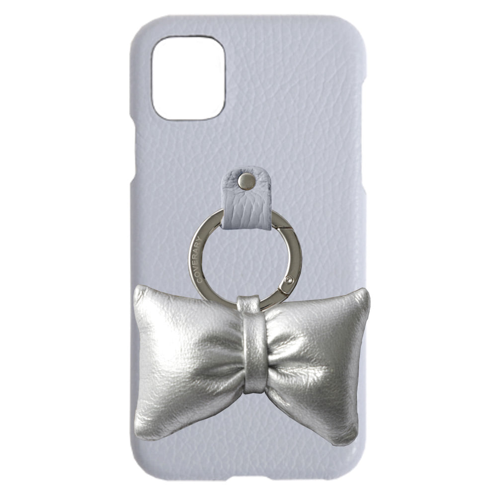 Genuine leather 32 colors Italian shrink leather with padded ribbon smartphone ring back case for iPhone series