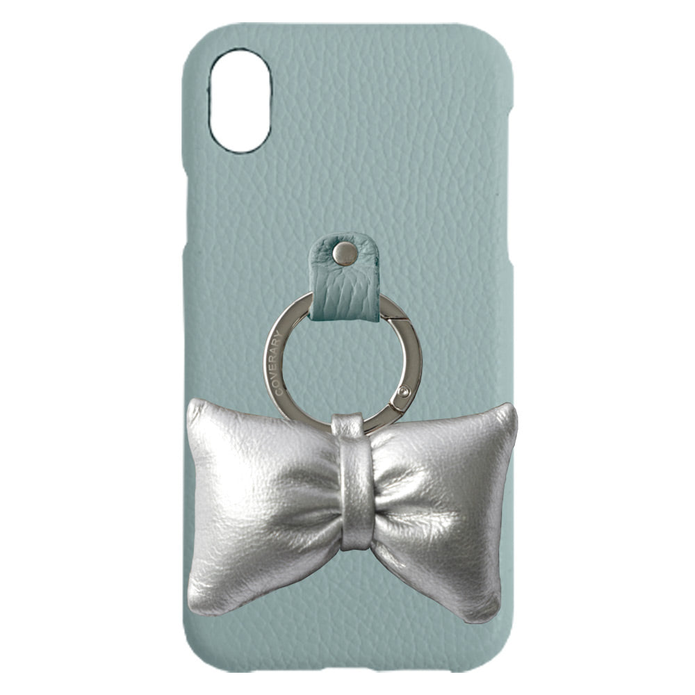 Genuine leather 32 colors Italian shrink leather with padded ribbon smartphone ring back case AQUOS series