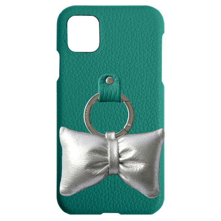 Genuine leather 32 colors Italian shrink leather with padded ribbon smartphone ring back case AQUOS series