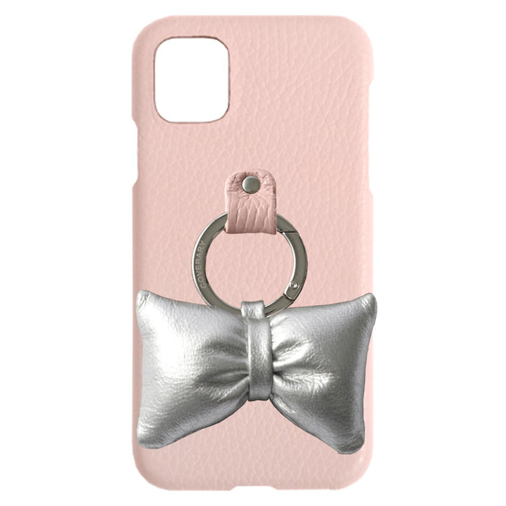 Genuine leather 32 colors Italian shrink leather with padded ribbon smartphone ring back case AQUOS series