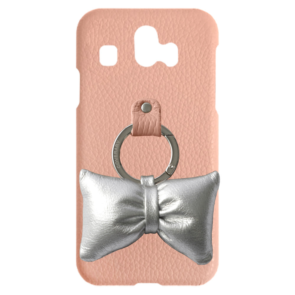 Genuine leather 32 colors Italian shrink leather with padded ribbon smartphone ring back case AQUOS series