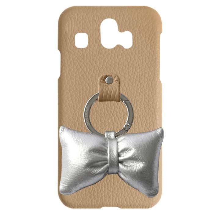 Genuine leather 32 colors Italian shrink leather with padded ribbon smartphone ring back case for iPhone series