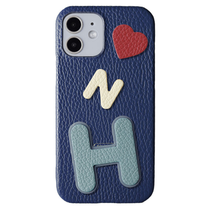 Cuir véritable 32 couleurs ensemble de 3 types de cuir italien grainé avec écusson coque arrière série Galaxy