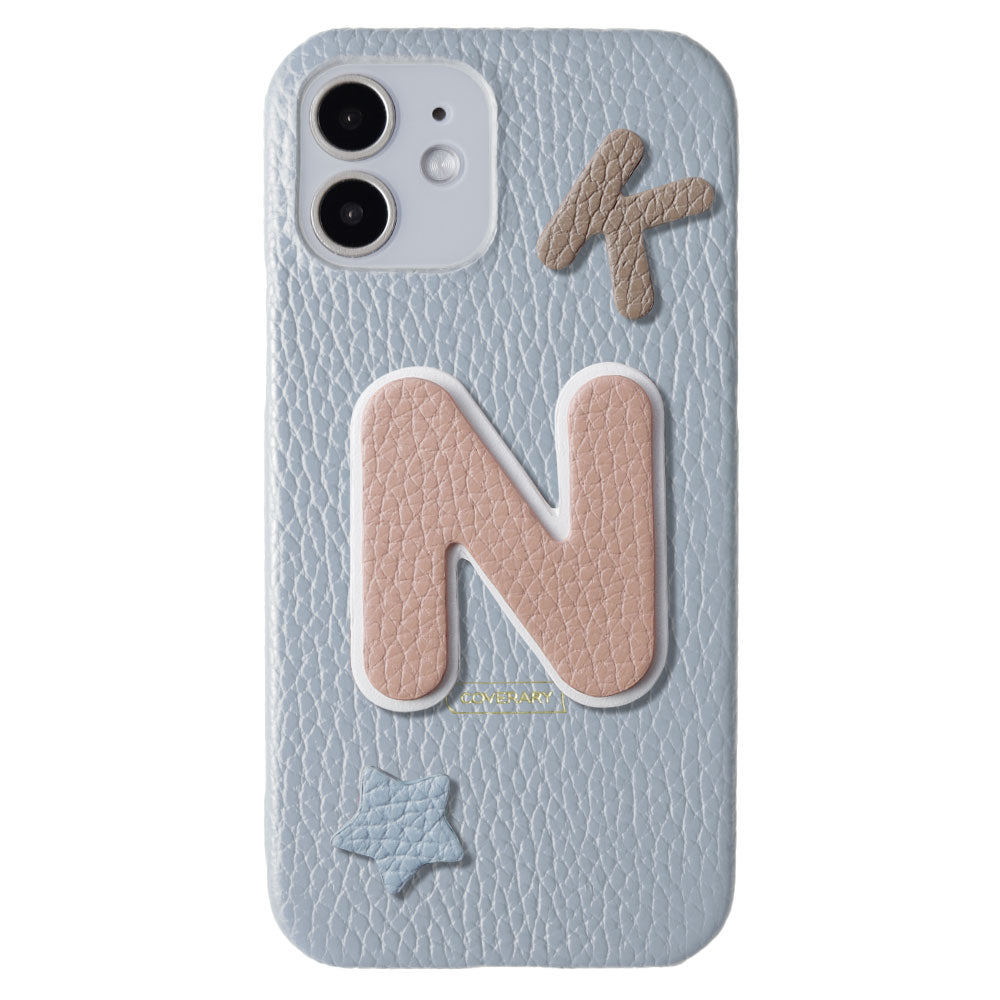 Genuine leather 32 colors Italian shrink leather 3-piece set with patches back case AQUOS series