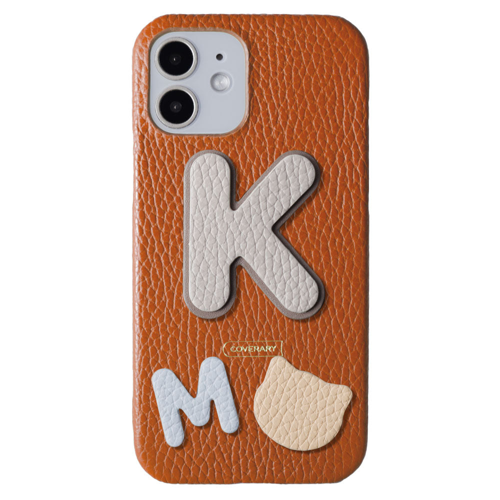 Cuir véritable 32 couleurs Cuir italien grainé Ensemble de 3 pièces avec écusson Coque arrière Série iPhone