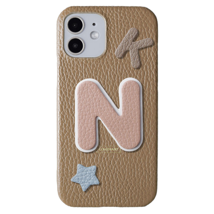 Cuir véritable 32 couleurs Cuir italien grainé Ensemble de 3 pièces avec écusson Coque arrière Série Xperia