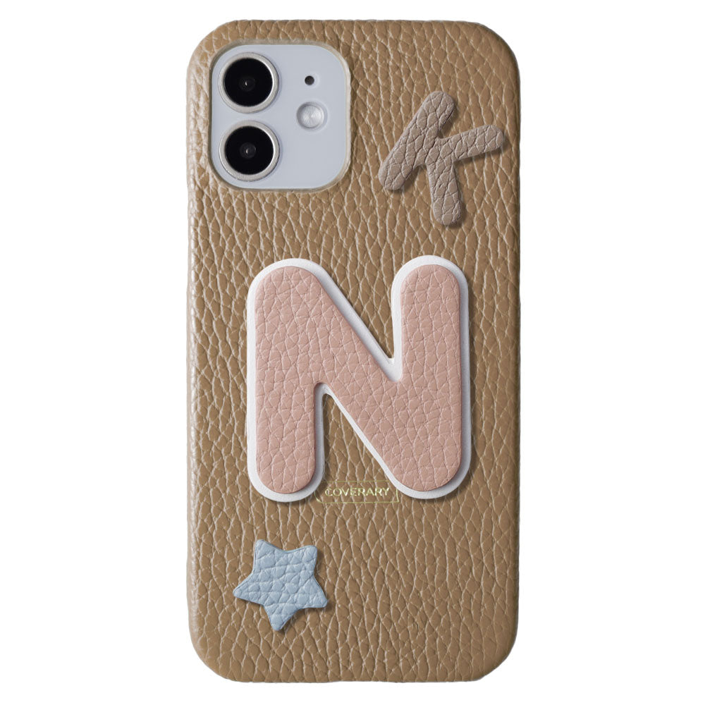 Cuir véritable 32 couleurs ensemble de 3 types de cuir italien grainé avec écusson coque arrière série Galaxy