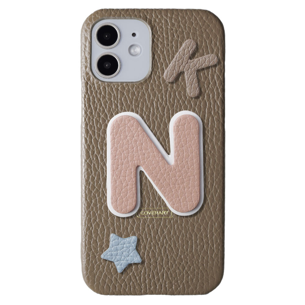 Cuir véritable 32 couleurs ensemble de 3 types de cuir italien grainé avec écusson coque arrière série Galaxy