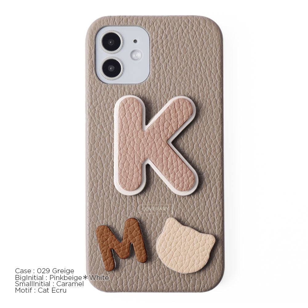 Genuine leather 32 colors Italian shrink leather 3-piece set with patches back case AQUOS series