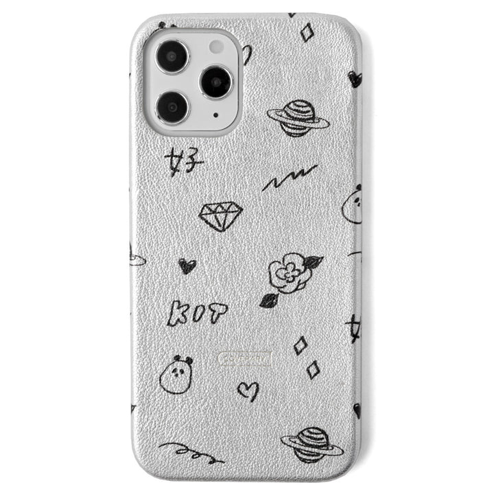 チヤキ × COVERARY 本革 モノトーン コラボ背面ケース