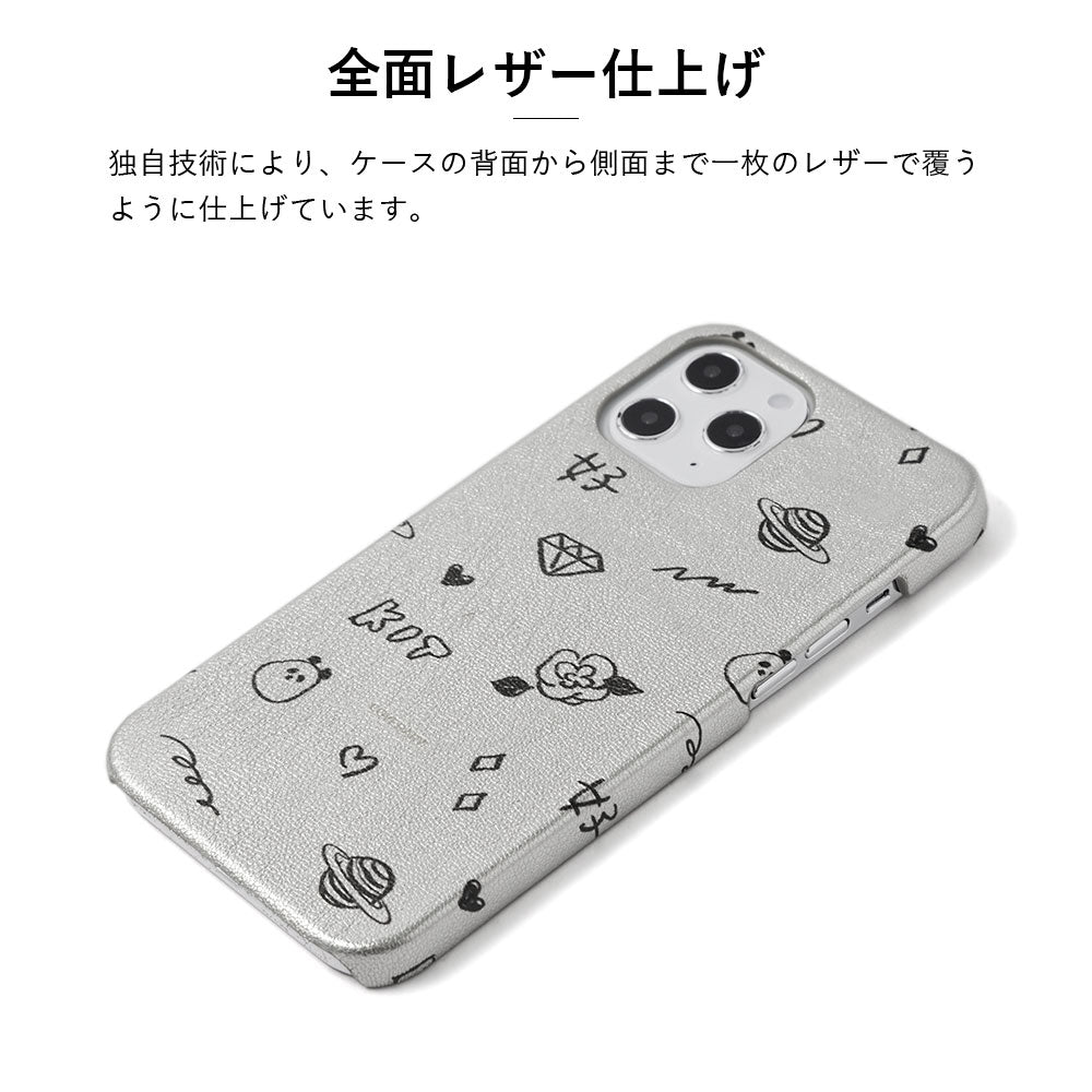 チヤキ × COVERARY 本革 モノトーン コラボ背面ケース