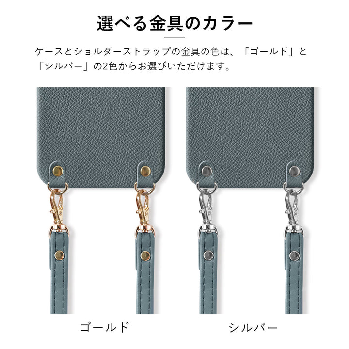 本革 オリジナルレザー ドマーニ ボレロ ショルダーストラップ付き 背面ケース Galaxyシリーズ