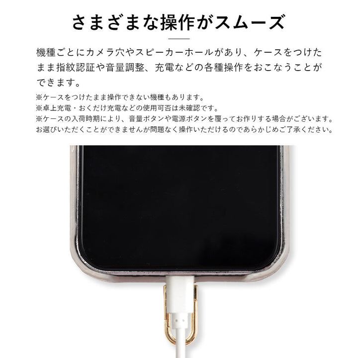 Foil leather genuine leather 3-piece set A accessory case & ring shoulder strap included back case for iPhone series