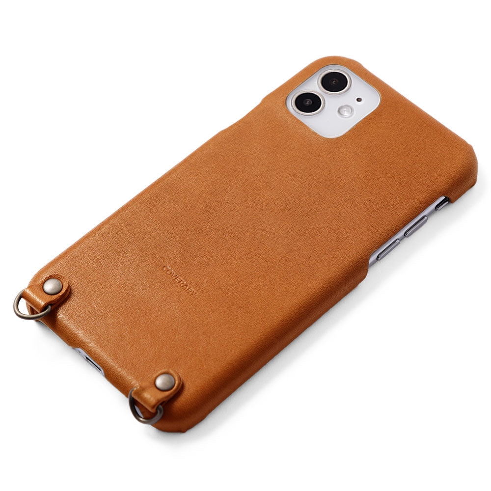 Genuine leather Tochigi leather stainless steel mirror with shoulder strap back case Xperia series