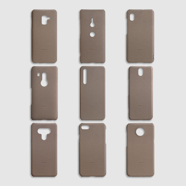 Genuine leather French-made leather Veau Epsom back case AQUOS series