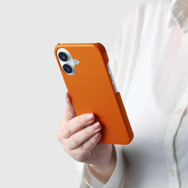 本革レザー フランス製レザー ヴォー・エプソン スマホケース 背面カバー 全機種対応 MagSafe対応 32色 iPhoneシリーズ
