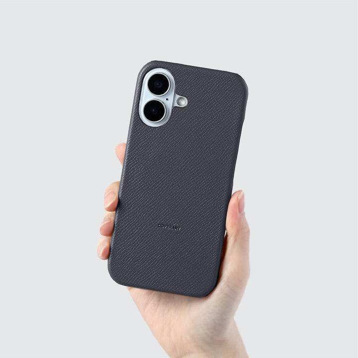 Genuine leather case made with French Vo Epsom leather, back cover, compatible with all models, MagSafe compatible, 32 colors, AQUOS series