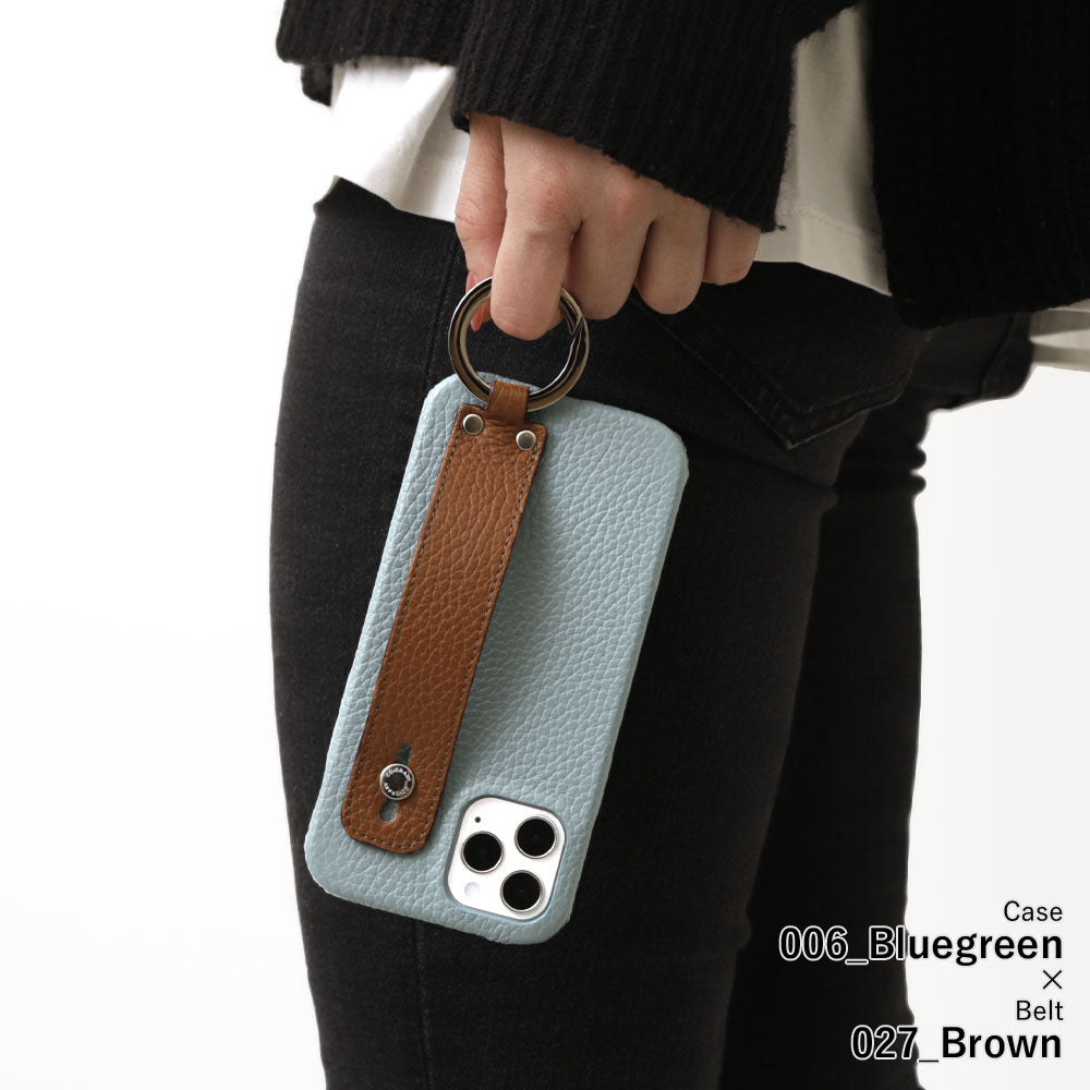 Genuine leather 32 colors Italian shrink leather with hand belt back case AQUOS series