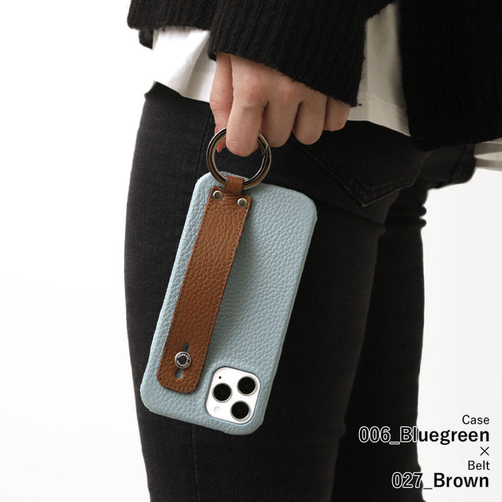 Genuine leather 32 colors Italian shrink leather with hand belt back case AQUOS series