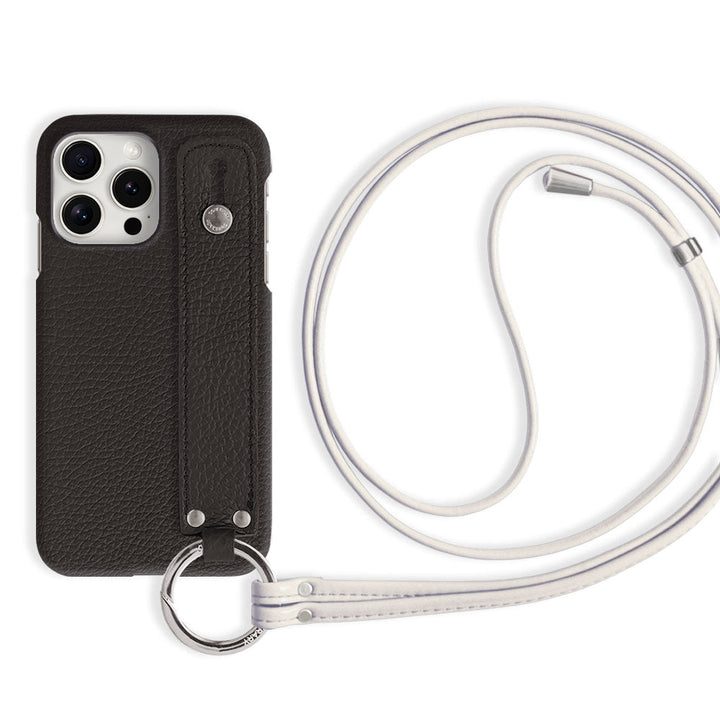 本革 32色 イタリアンシュリンクレザー ハンドベルト付き ストラップ付き 背面ケース Galaxyシリーズ