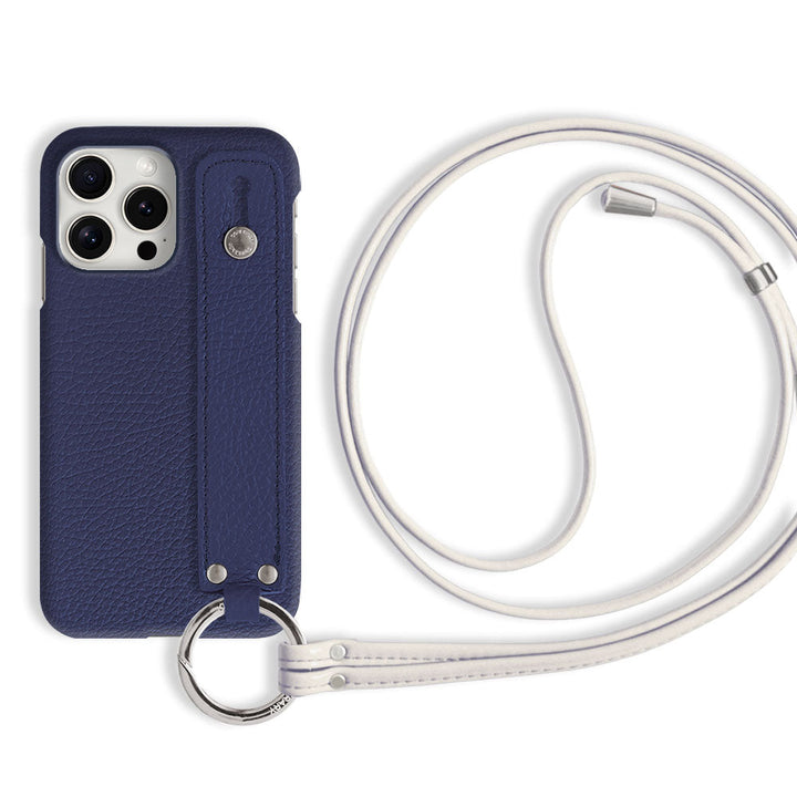 本革 32色 イタリアンシュリンクレザー ハンドベルト付き ストラップ付き 背面ケース Galaxyシリーズ