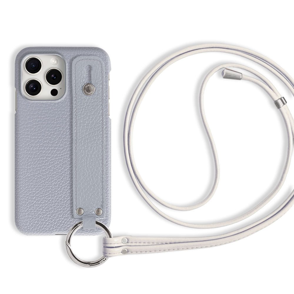 本革 32色 イタリアンシュリンクレザー ハンドベルト付き ストラップ付き 背面ケース iPhoneシリーズ