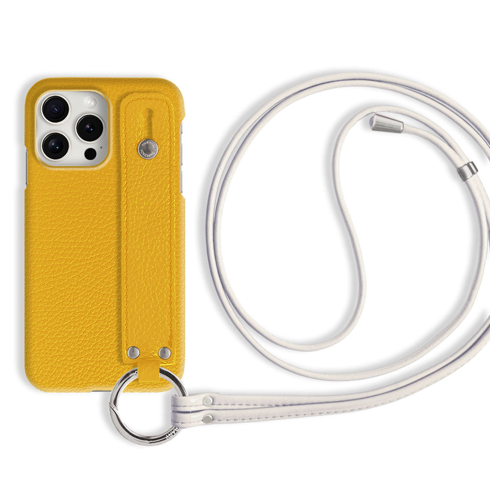 本革 32色 イタリアンシュリンクレザー ハンドベルト付き ストラップ付き 背面ケース Galaxyシリーズ