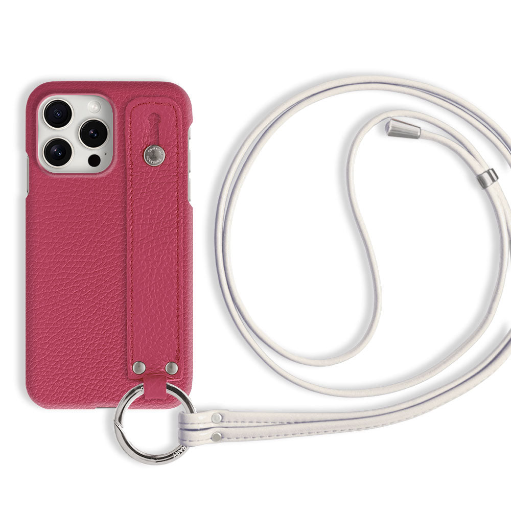 本革 32色 イタリアンシュリンクレザー ハンドベルト付き ストラップ付き 背面ケース Galaxyシリーズ