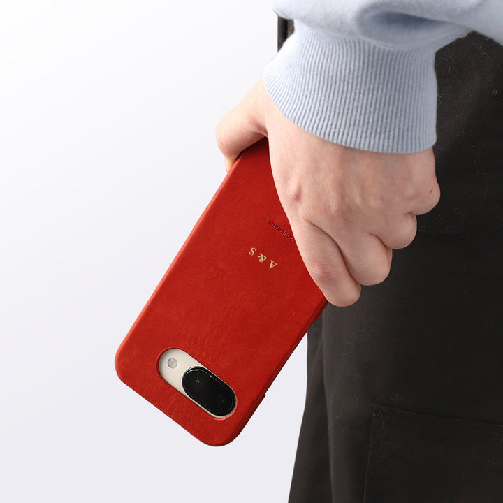 Genuine leather Italian leather back case name engraving (foil stamping) AQUOS series