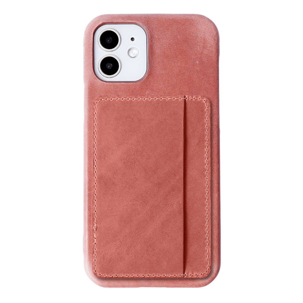 本革 ジャパンレザー モストロ Magsafe対応 カード収納 ポケット付き 背面ケース