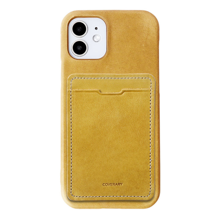 本革 ジャパンレザー モストロ カード収納 ポケット付き 背面ケース iPhoneシリーズ