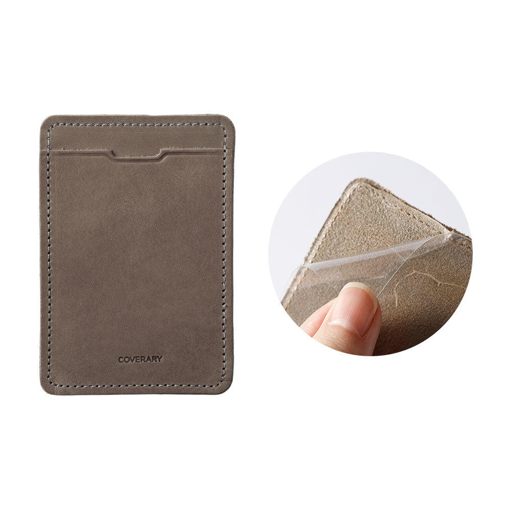 Genuine leather Japan leather Mostro card storage with pocket back case Galaxy series