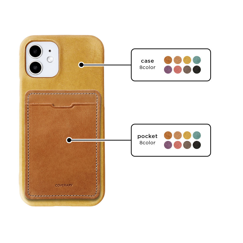 Cuir véritable cuir japonais Mostro avec rangement pour cartes et poche arrière pour la série Google Pixel