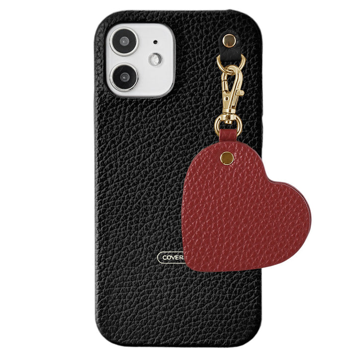 Genuine leather 32 colors Italian shrink leather motif mirror charm back case AQUOS series