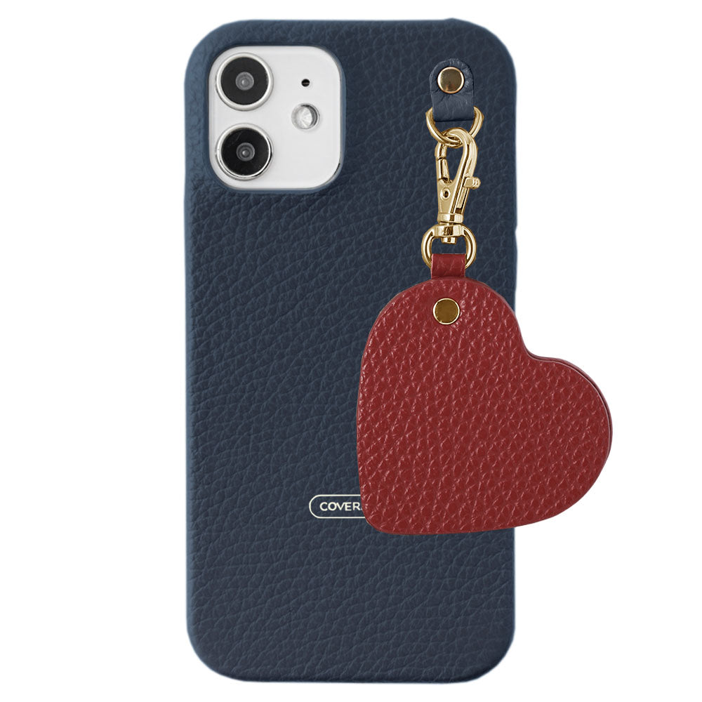 Genuine leather 32 colors Italian shrink leather motif mirror charm back case AQUOS series