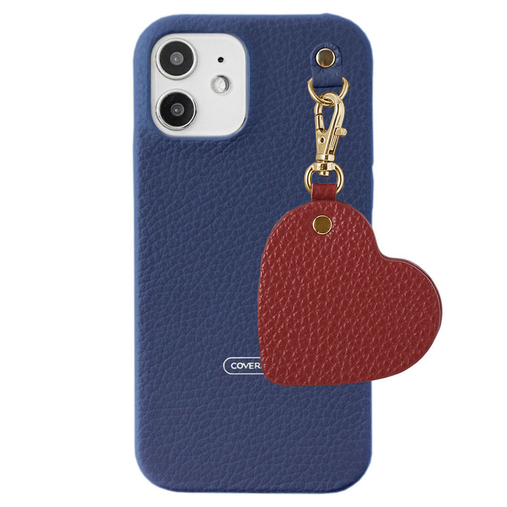 Genuine leather 32 colors Italian shrink leather motif mirror charm back case AQUOS series