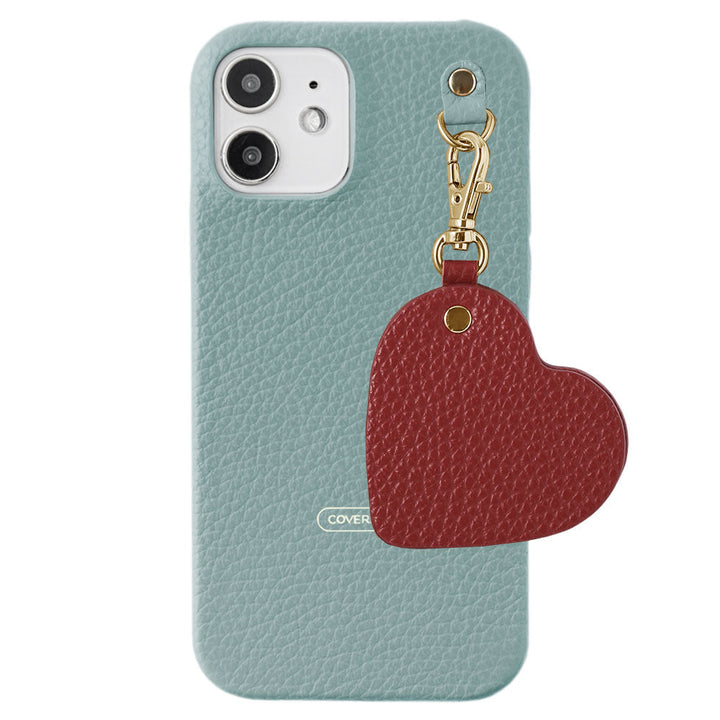 Genuine leather 32 colors Italian shrink leather motif mirror charm back case AQUOS series