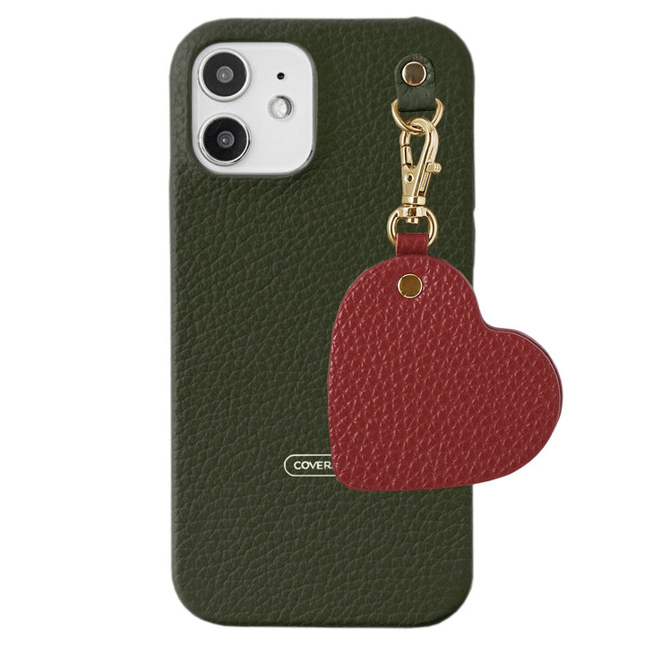 Genuine leather 32 colors Italian shrink leather motif mirror charm back case AQUOS series
