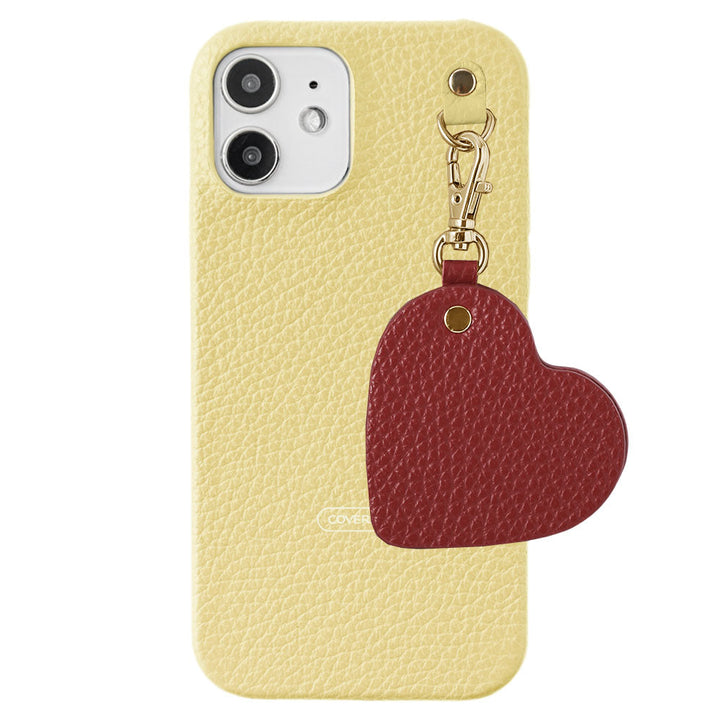 Genuine leather 32 colors Italian shrink leather motif mirror charm back case AQUOS series