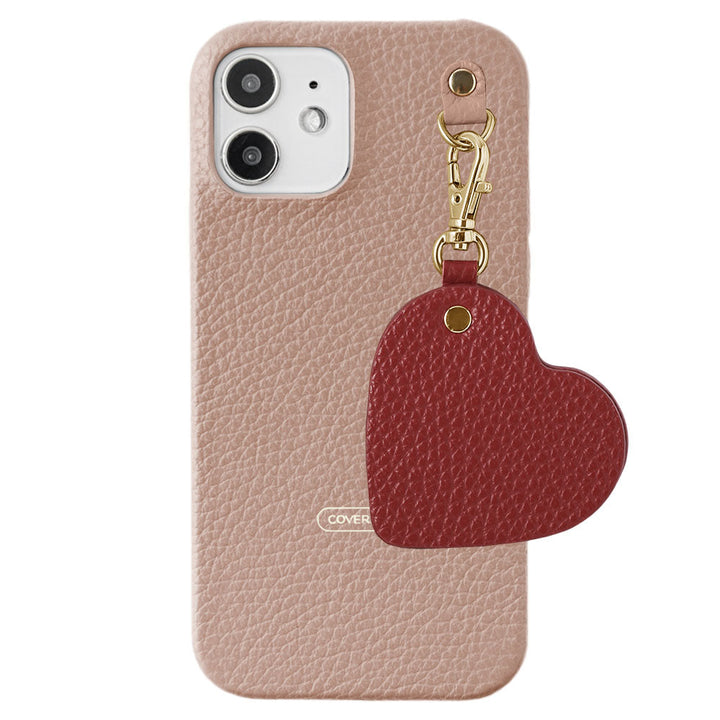Genuine leather 32 colors Italian shrink leather motif mirror charm back case AQUOS series