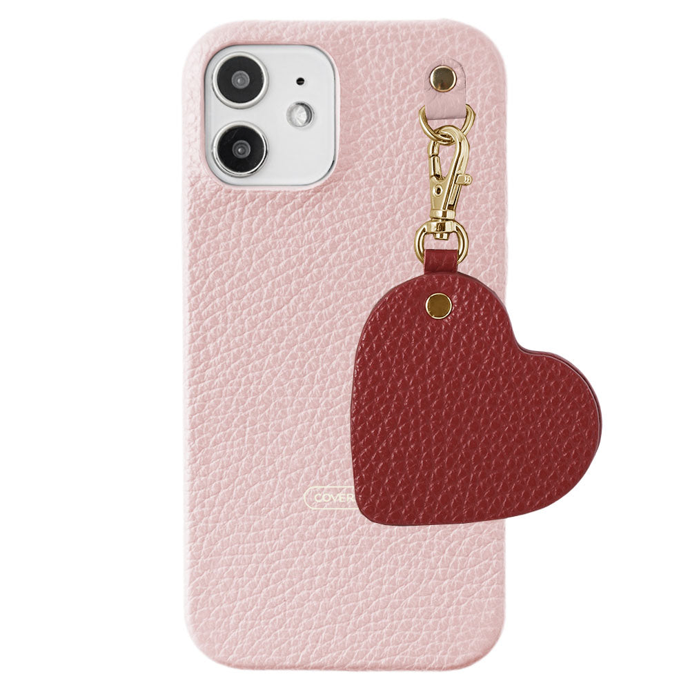 Genuine leather 32 colors Italian shrink leather motif mirror charm back case AQUOS series