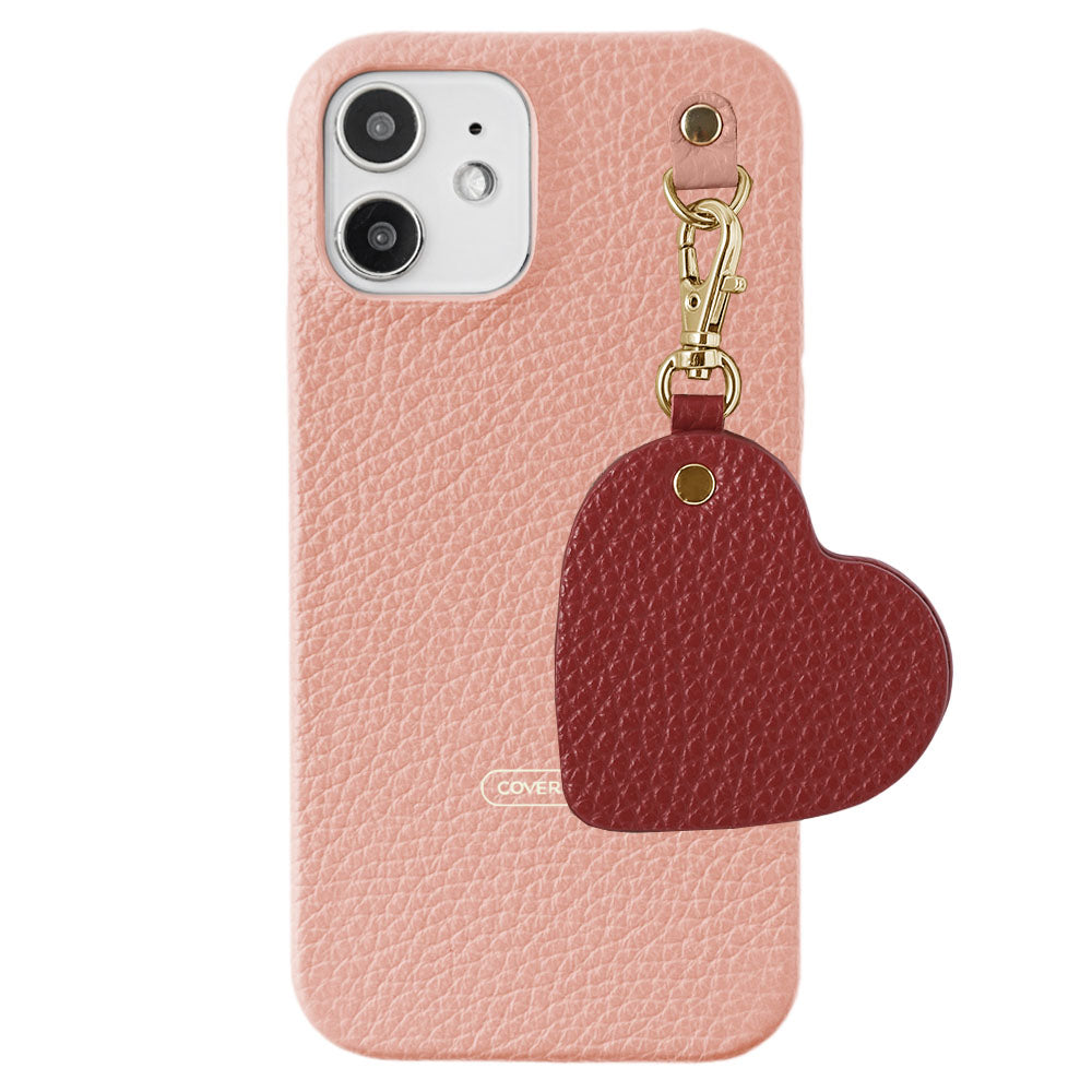 Genuine leather 32 colors Italian shrink leather motif mirror charm back case AQUOS series