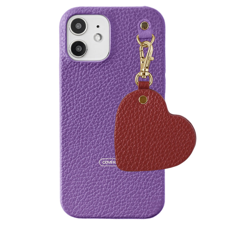 Cuir véritable 32 couleurs cuir italien grainé motif miroir porte-clés coque arrière