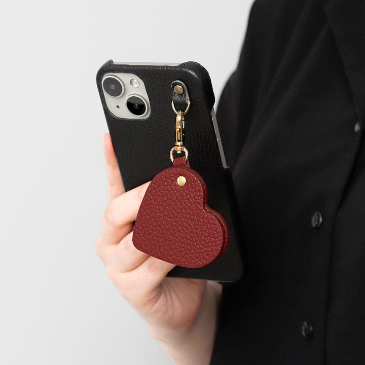 Genuine leather 32 colors Italian shrink leather motif mirror charm back case AQUOS series