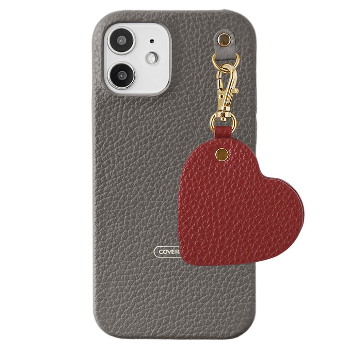 Cuir véritable 32 couleurs cuir italien grainé motif miroir porte-clés coque arrière