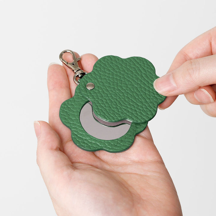 Genuine leather 32 colors Italian shrink leather motif mirror charm back case AQUOS series