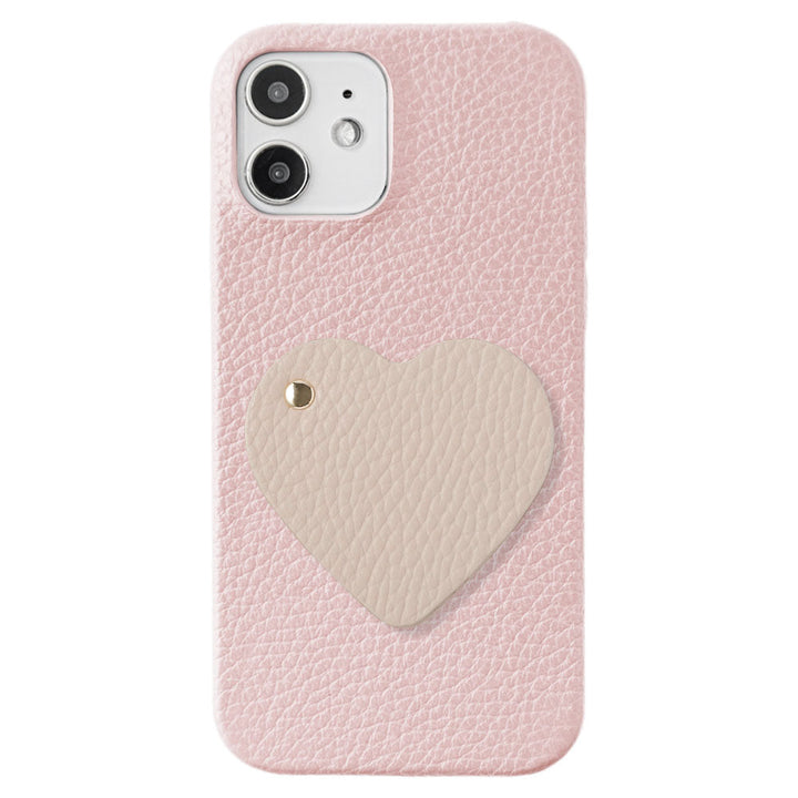 Genuine leather 32 colors Italian shrink leather attached motif mirror back case Xperia series