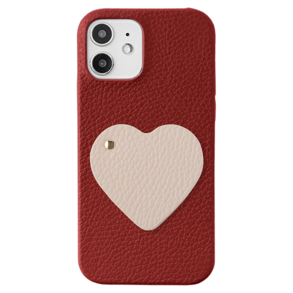 Genuine leather 32 colors Italian shrink leather attached motif mirror back case Xperia series