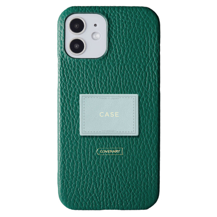 Cuir véritable 32 couleurs cuir italien grainé avec plaque nominative coque arrière gravure (impression à chaud) série iPhone