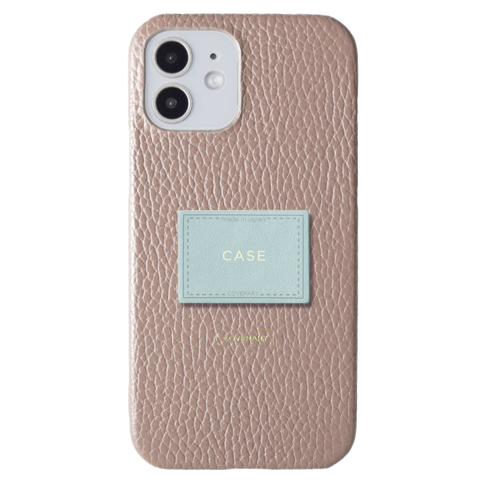 Cuir véritable 32 couleurs cuir italien grainé avec plaque nominative coque arrière gravure (impression à chaud) série iPhone